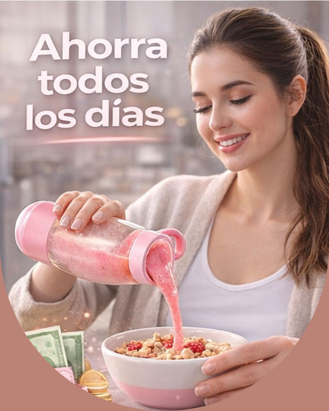 Botella Licuadora Portátil – Prepara Smoothies en Segundos